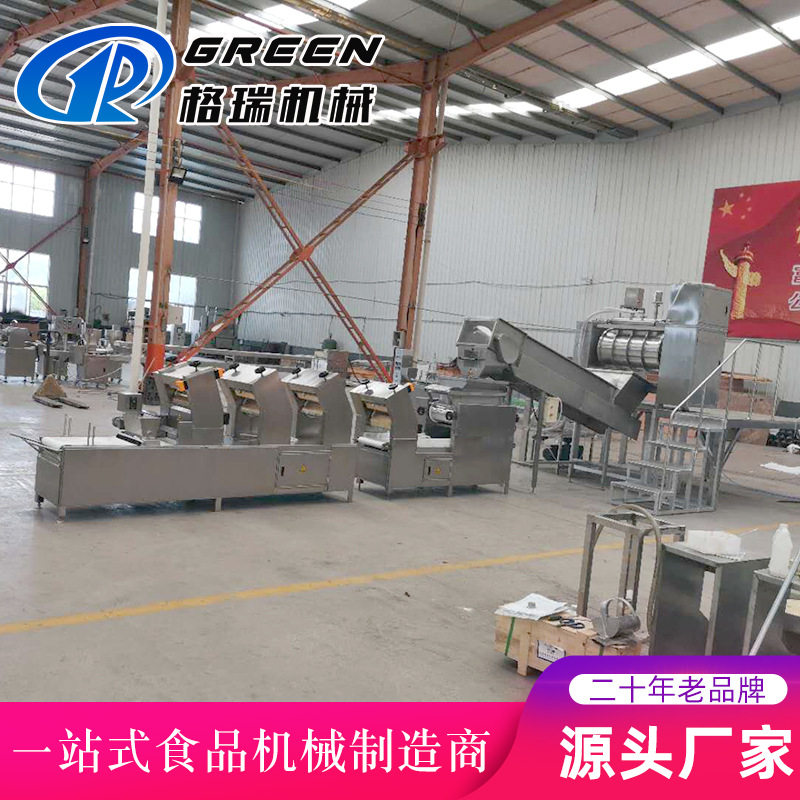 隧道式单冻机 大型全自动做肉丸机器  鲜面条混沌面筋生产线