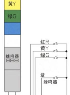 警示灯单双三色LED多层2T黑色1T机床塔灯PT50-3T-J常亮220V24