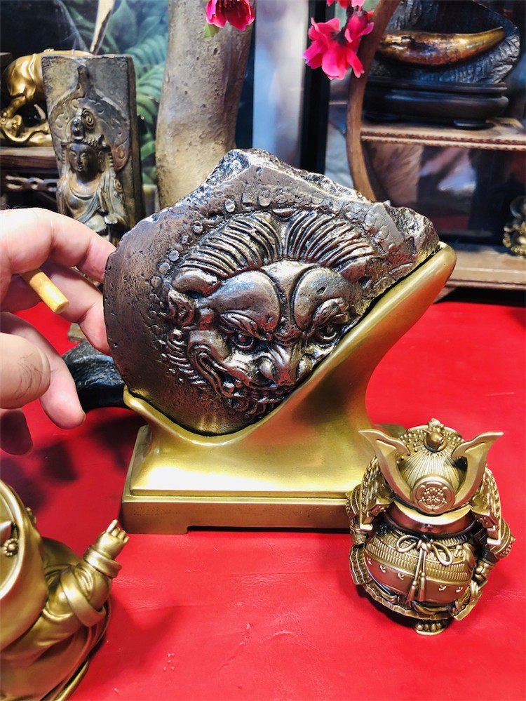 ogrm 奥格作品 文创南北朝 狮面 瓦当 复制品