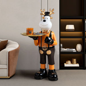 家兴旺大号落地鹿摆件客厅茶几玄关入户进门装饰品创意乔迁新居结