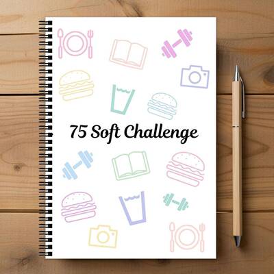 A5 Soft Challenge Planner Notebook75个软挑战记事本