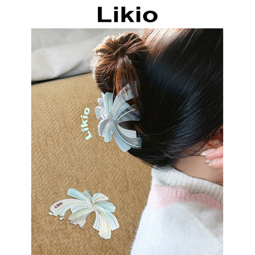 Likio 原创设计 好运烟火节日发抓 抓夹发卡鲨鱼夹发饰女新款醋酸