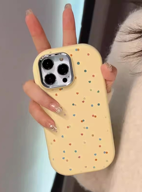 简约满屏小波点适用于oppo reno14pro/13/12手机壳reno11可爱Reno5/Reno4全包r17镜框r15防摔个性4se女保护壳