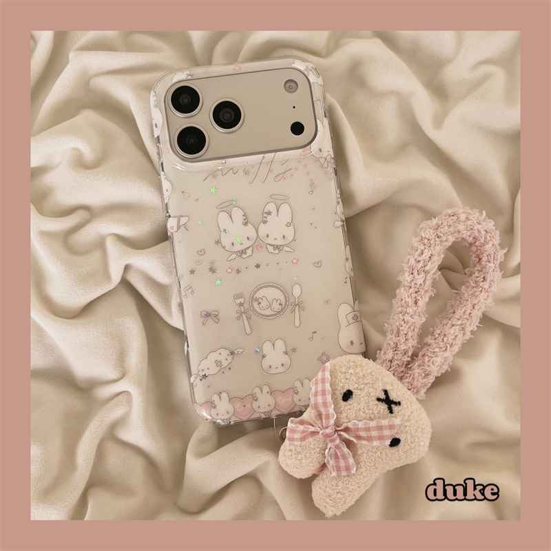 ZKA日韩涂鸦白餐具兔子适用于vivo x200promini/x300手机壳s30/20pro/19/18女neo10/9pros/z10turbo白底IMD