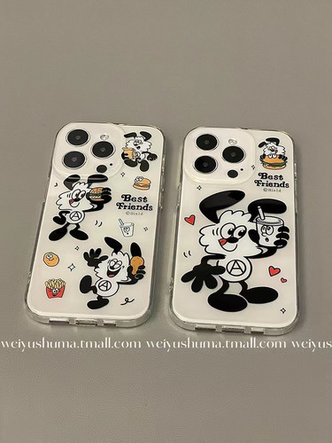卡通可爱汉堡麦门联名适用于小米15pro手机壳cc9/13spro直边civi2/civi3直边13x青春14ultar小米11/10/9女款