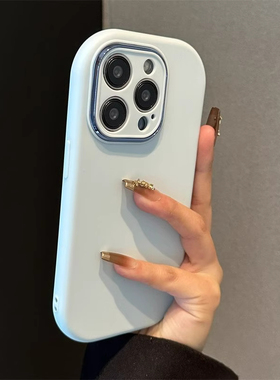 椭圆边简约纯色肤感适用于华为NOVA14PRO/13ultra手机壳NOVA12全包智选hinova11pro新nova9SE女款10精胖