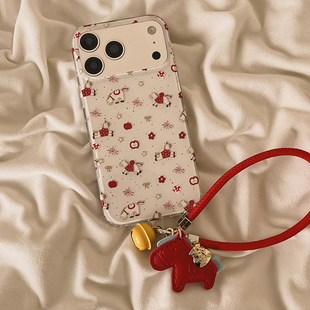 ZKA新年烟花木马适用于华为Mate80/70/60pro/50手机壳nova14pro/13/12/11/9华为P80ultra/70/60白底IMD