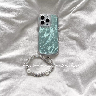 300手机壳荣耀200 50se气囊x60i新magic8畅玩40Plus女 400 ins夏日薄荷绿羽纱蝴蝶适用于华为荣耀500pro