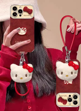 新年大视窗小猫款适用于小米15/14PRO手机壳CIVI3/1s保护套9/11/10青春MIX4/小米14Ultra/13x/13s电镀窗硅