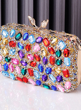 New Party Bag Woman Purse Rhinestone Evening Handbag Clutch