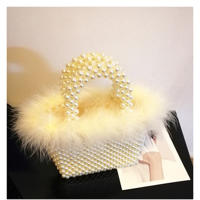 Evening Hand Woven Women Purses Beaded Handbags Party Bag