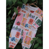 seedandfleur种子家小奶皮婴儿长袖 连体衣宝宝小月龄弹力组可爱秋