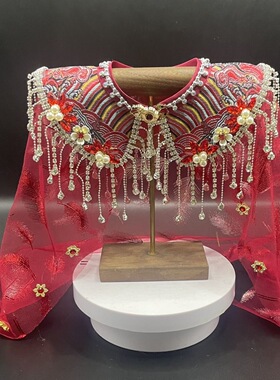 仙家披肩仙家披风新款纯手工黑妈妈泰山奶奶王母娘娘佛像披肩披风