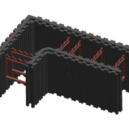 建筑空腔模块 保温建筑模块泡沫盖房模块低能耗 厂家销售ICF模块