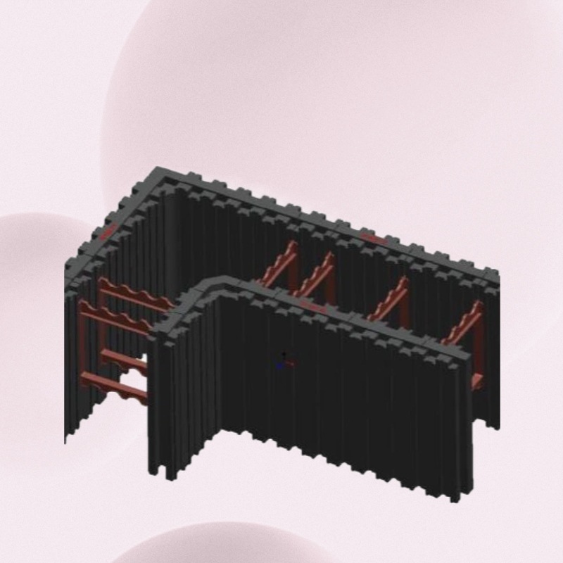 eps空腔模块建房泡沫模块建筑模块建房冬暖夏凉低能耗ICF盖房模块