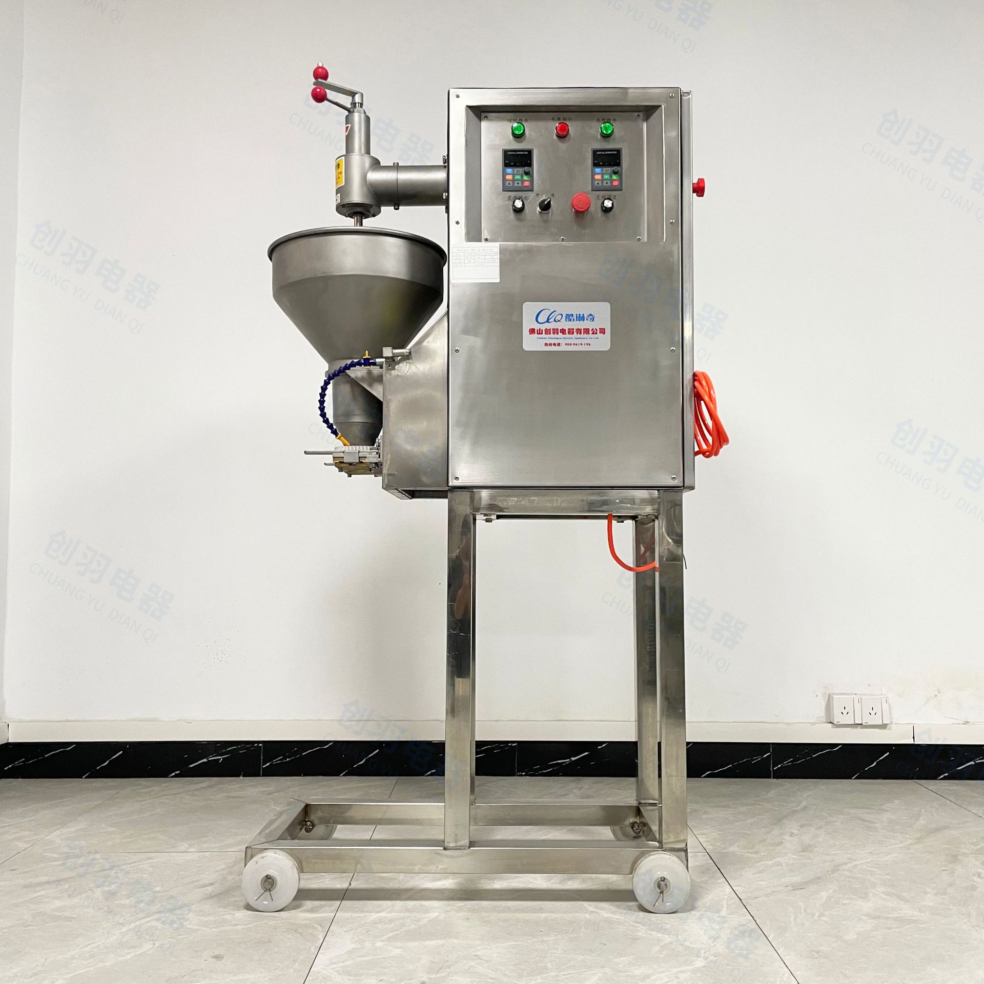 优选单刀高速挤丸机 牛肉丸挤丸机丸子加工设备牛肉包心丸成型机