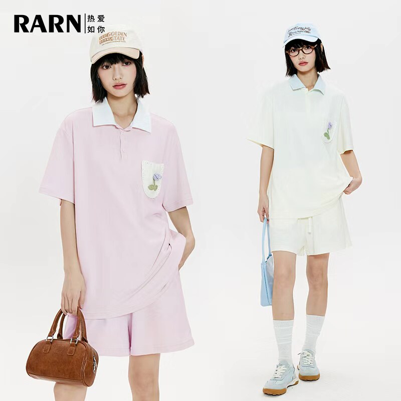 【小田直播间】RARN/热爱如你  立体花朵休闲套装RA24SS060图片