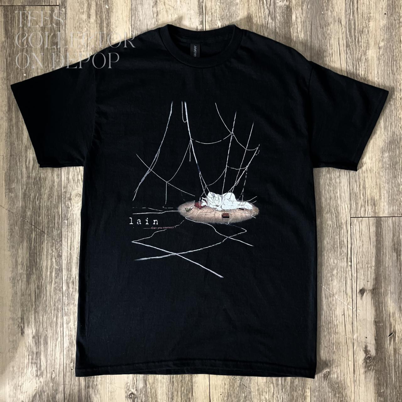 只为快乐 只做喜爱 Lain玲音简约垂感纯棉高街动漫休闲短袖T恤