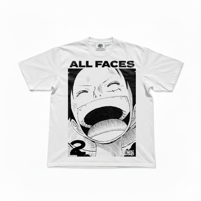 Made in Heaven 海贼王ONE PIECE ALL FACES 2书籍封面印花短袖