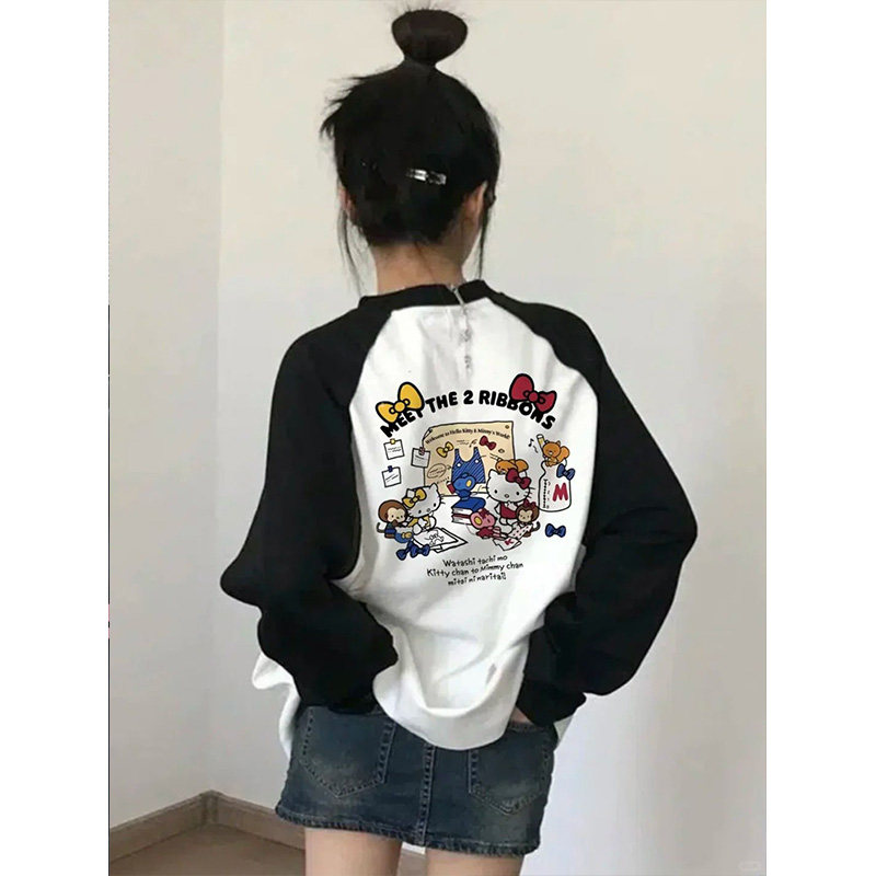 海外订单~清仓捡漏奥特莱斯外贸美式潮牌时尚字母印花男女长袖T恤