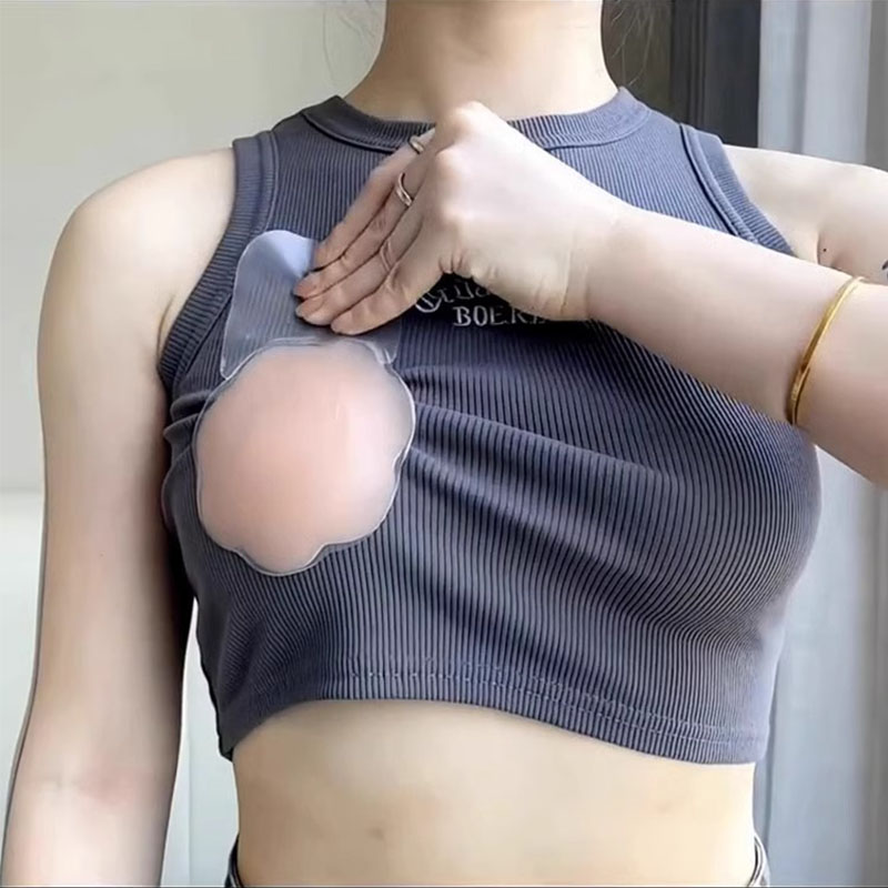 硅胶提拉胸贴婚纱吊带专用乳贴
