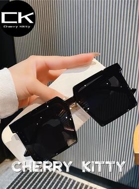 Cherry Kitty韩国轻奢大框方形墨镜女显脸小偏光眼镜街拍太阳镜男
