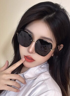 法国 Portney Bell 高级感防紫外线大脸显瘦眼镜太阳防晒墨镜女