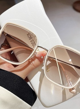 法国 Portney Bell 新款墨镜女大框显脸小渐变色太阳镜防紫外线