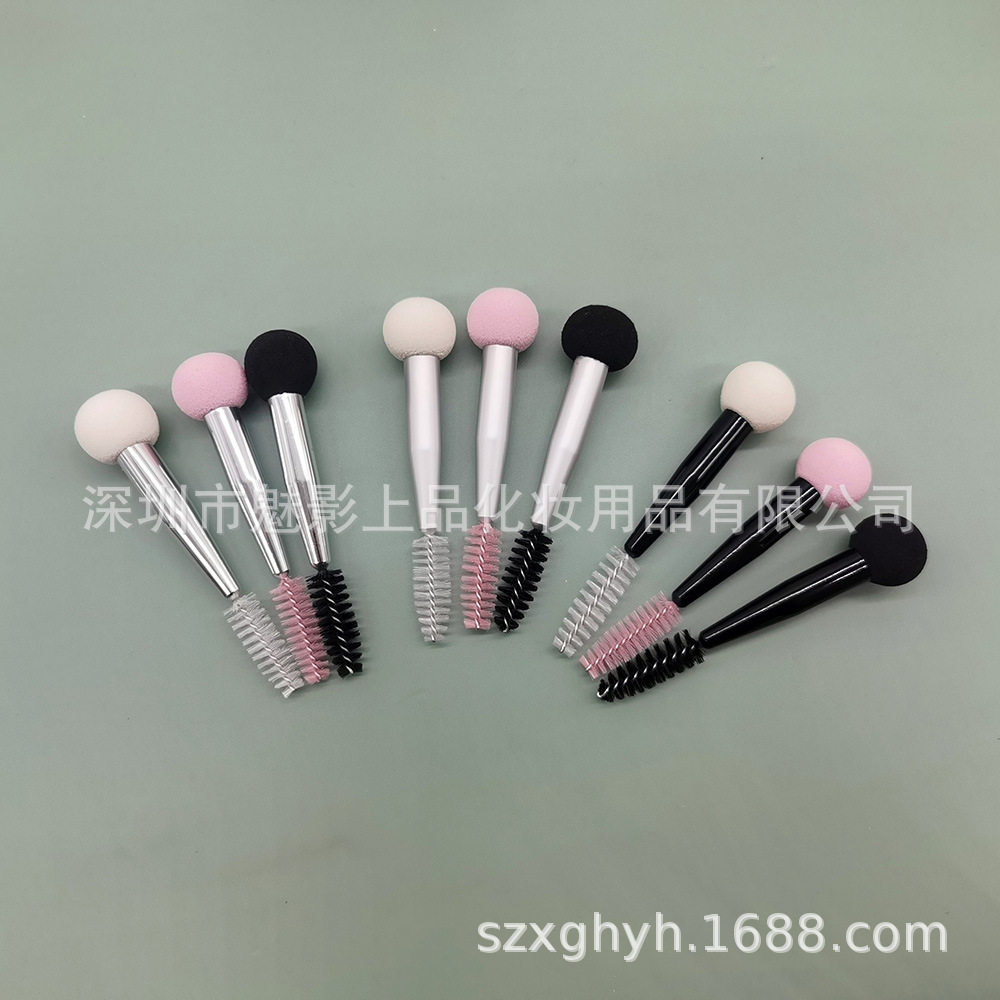 院线级护理双头海绵化妆刷眉毛印章眉粉眉液奶油易眉毛睫毛定型
