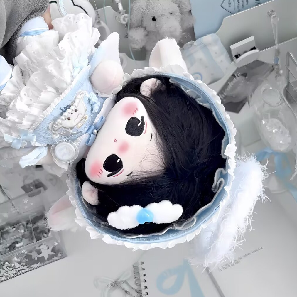 天使小羊20cm娃衣棉花娃娃套装