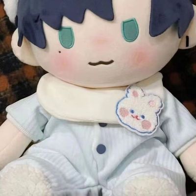 原创40cm坐姿娃衣可爱爬爬服睡衣适用一番赏替换装棉花娃娃衣服