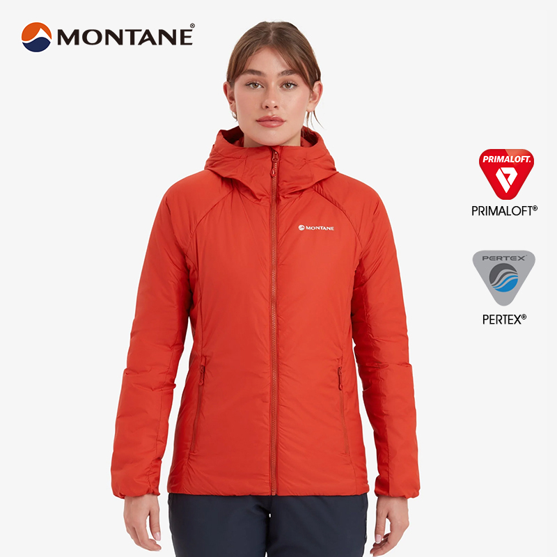 MONTANE RESPOND HOODIE 户外棉服女款多功能连帽保暖p棉棉服外套