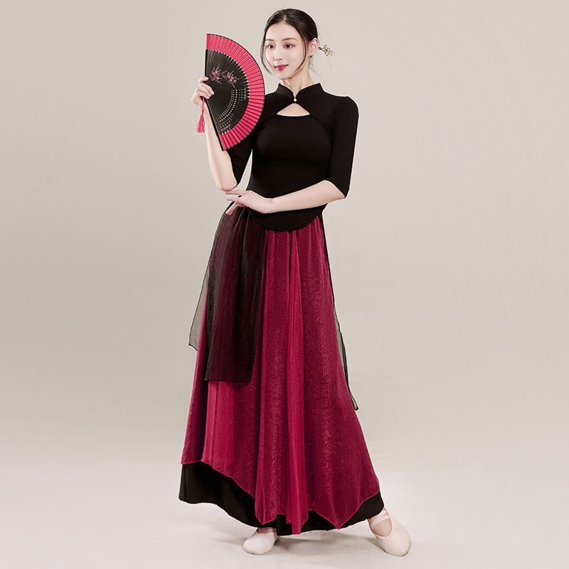 古典舞蹈服女飘逸中国舞练功服