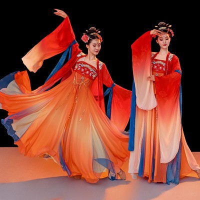 盛唐芳华双面燕洵绝美古典舞蹈服