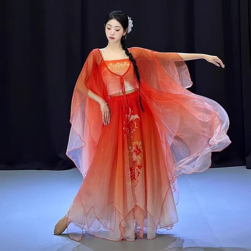 古典舞服装仙气锦鲤身韵舞蹈服
