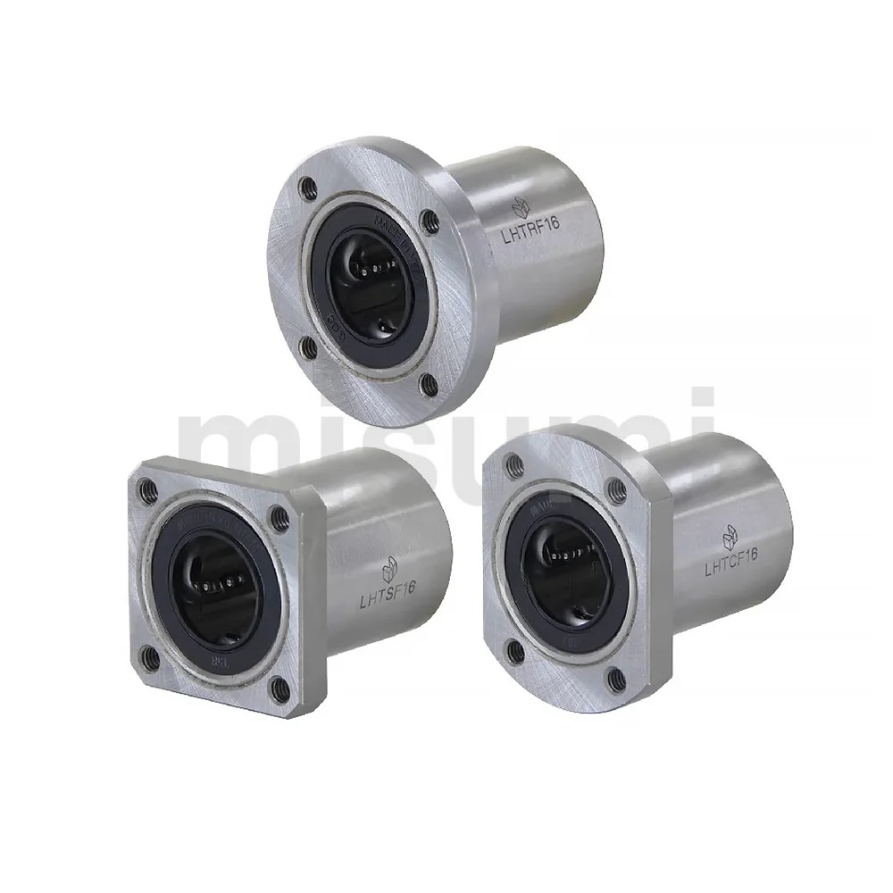 LHTC-6 8 10 12 16 20 25 30 微型螺纹孔带切边法兰直线轴承