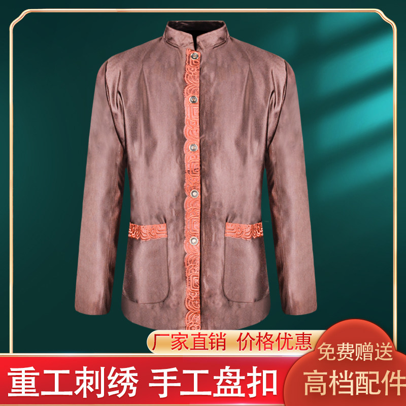 速发寿衣人葬用品老人男全套年轻殡纯世过棉高档舒适锦绣云服包邮