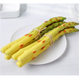 速发PU小芦笋 竹笋春假笋摆模型 蔬菜摄影条件店家居橱柜装饰