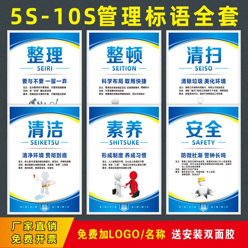 速发65管理标识牌SS/7S/报S车间生产标语企业文化宣传海8工厂仓库