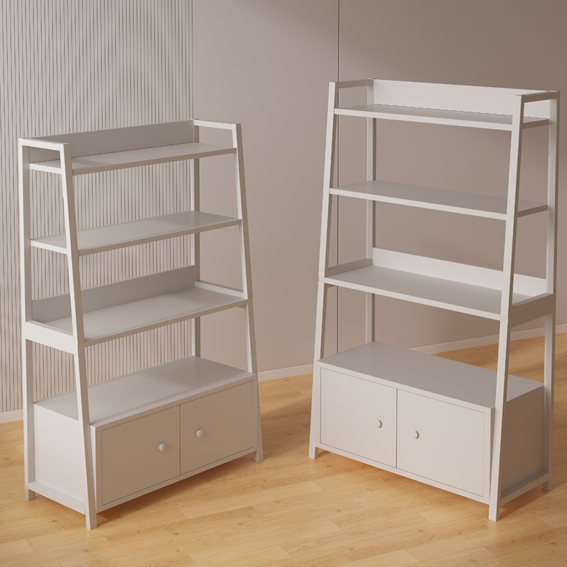 速发多梯形货架展示层化妆品置物架落地斜层收纳柜架超市柜子美妆