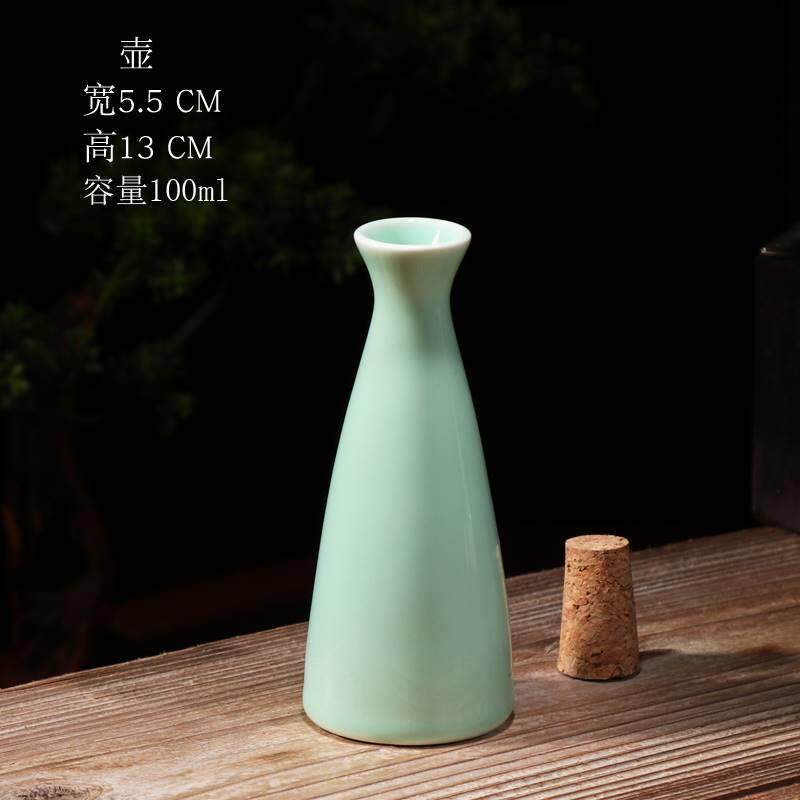 速发中式二两小酒壶老式仿复古风分酒器陶瓷家用白清酒具传统温烫