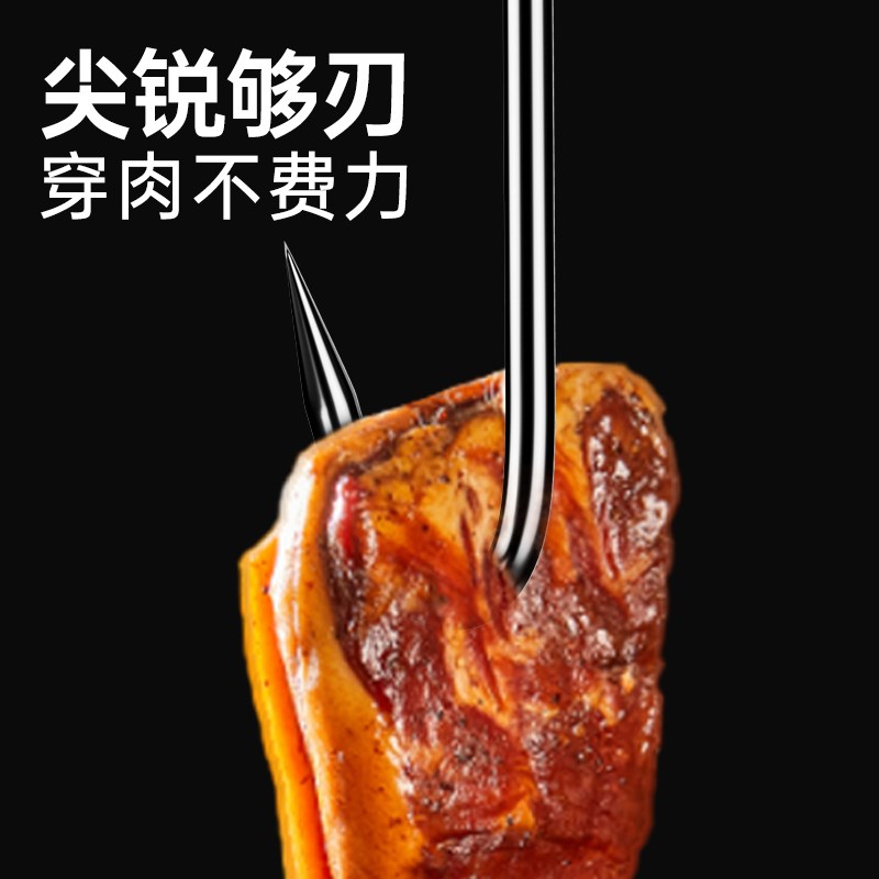速发加粗S型晒腊锈挂挂不肉钢大号实心挂猪肉香肠烤鸭尖头钩肉钩