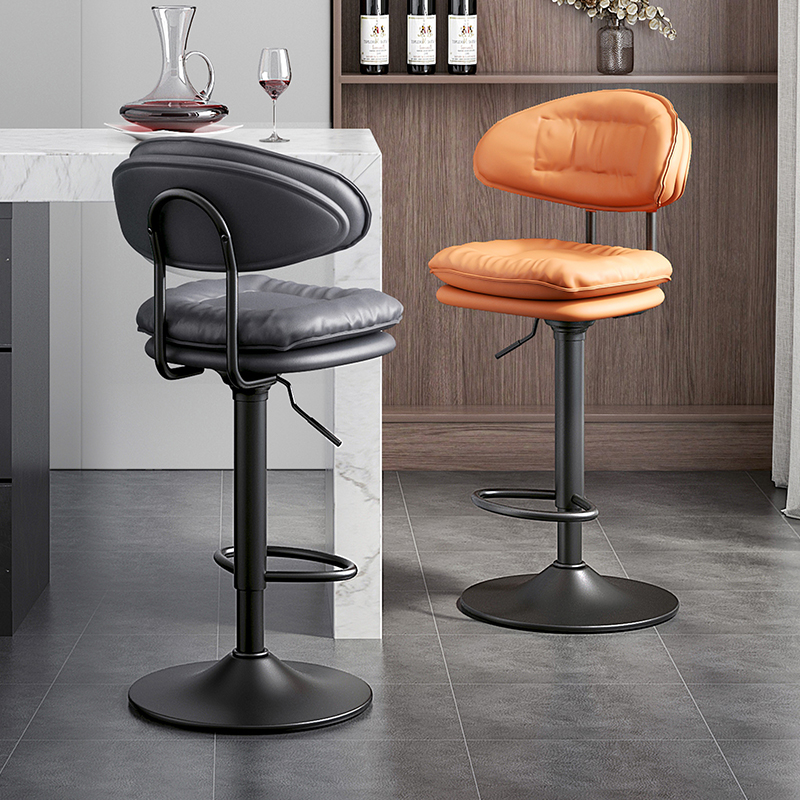 速发吧台椅家用高降岛升脚椅子前台收银柜台吧椅凳台轻奢凳子靠背