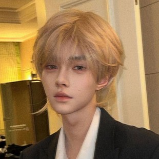 速发假发男白金头短发男生微分碎盖男士日常仿全真人色男款全发套