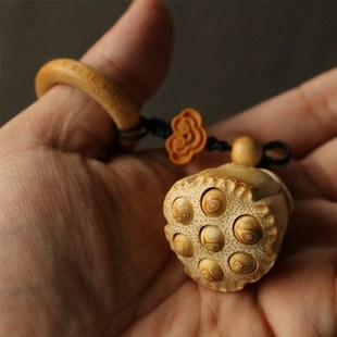 速发几十年竹竹纯手工雕刻活籽多子多福老竹雕把件把玩根器