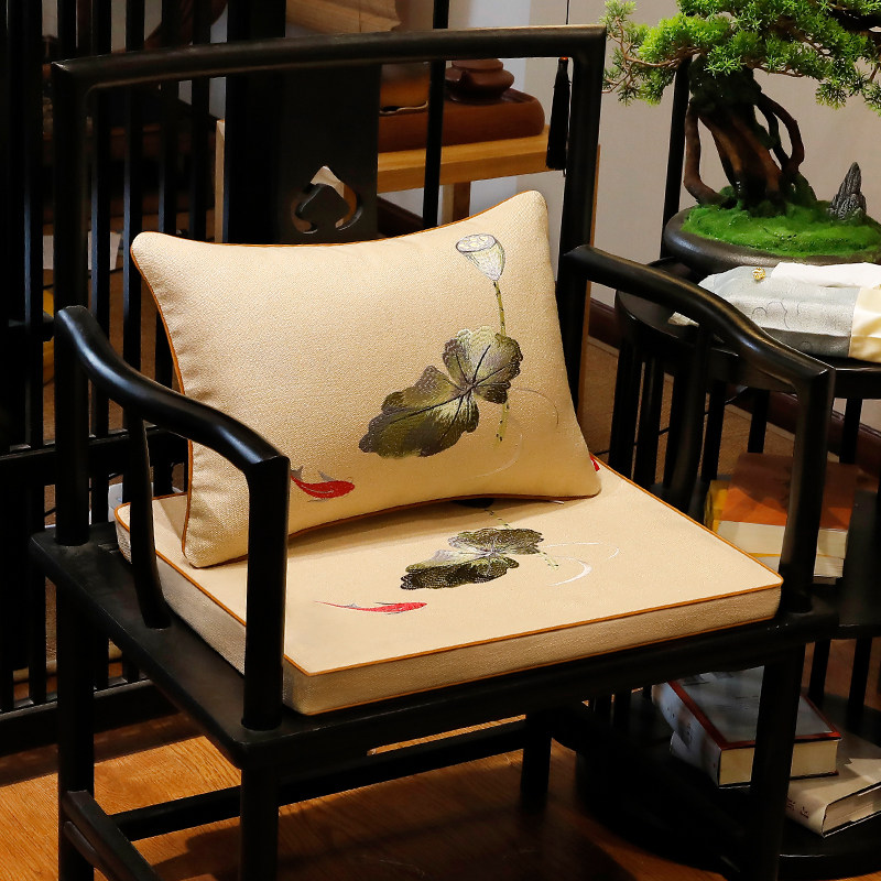 速发新中式乳胶坐垫实木餐红椅久坐办公桌坐垫靠垫室木椅子垫沙发