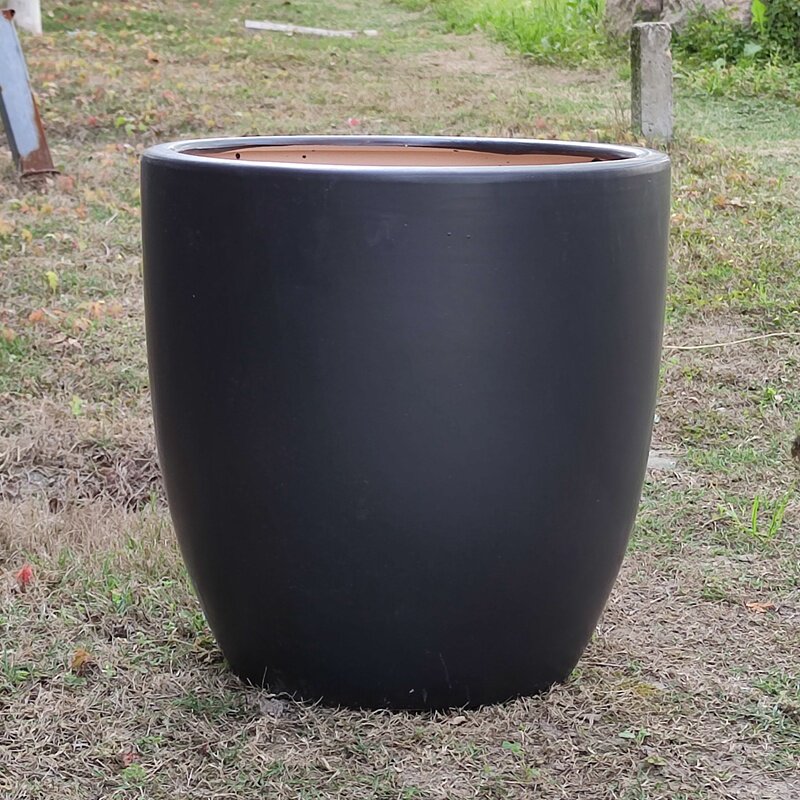 速发现货速陶简约黑白m4色花盆发瓷大号特大号客厅种树发财树高大