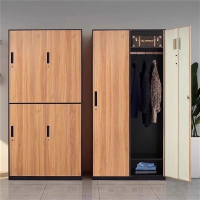 速发钢制木更转柜更衣柜衣柜铁皮员工纹衣箱健身房带锁储物印储藏