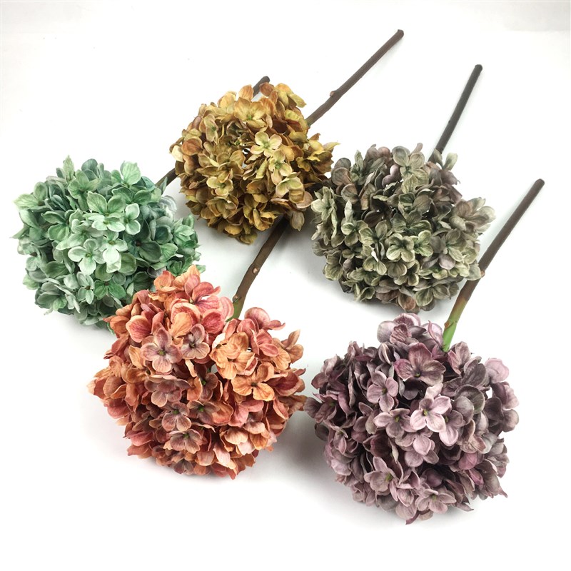 速发绣球花欧单花式支绣球软花家居摄影假装软装装饰淘宝跨境货源