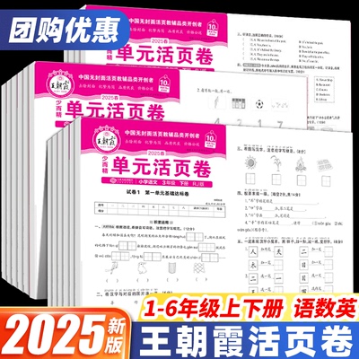 王朝霞单元活页卷2025新版全套
